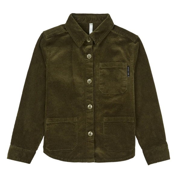 Rylee + Cru Other - Rylee + Cru Forest Green Corduroy shirt, 18-24 months